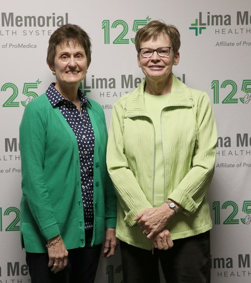 volunteers Jan Hawk and Betsy Winget